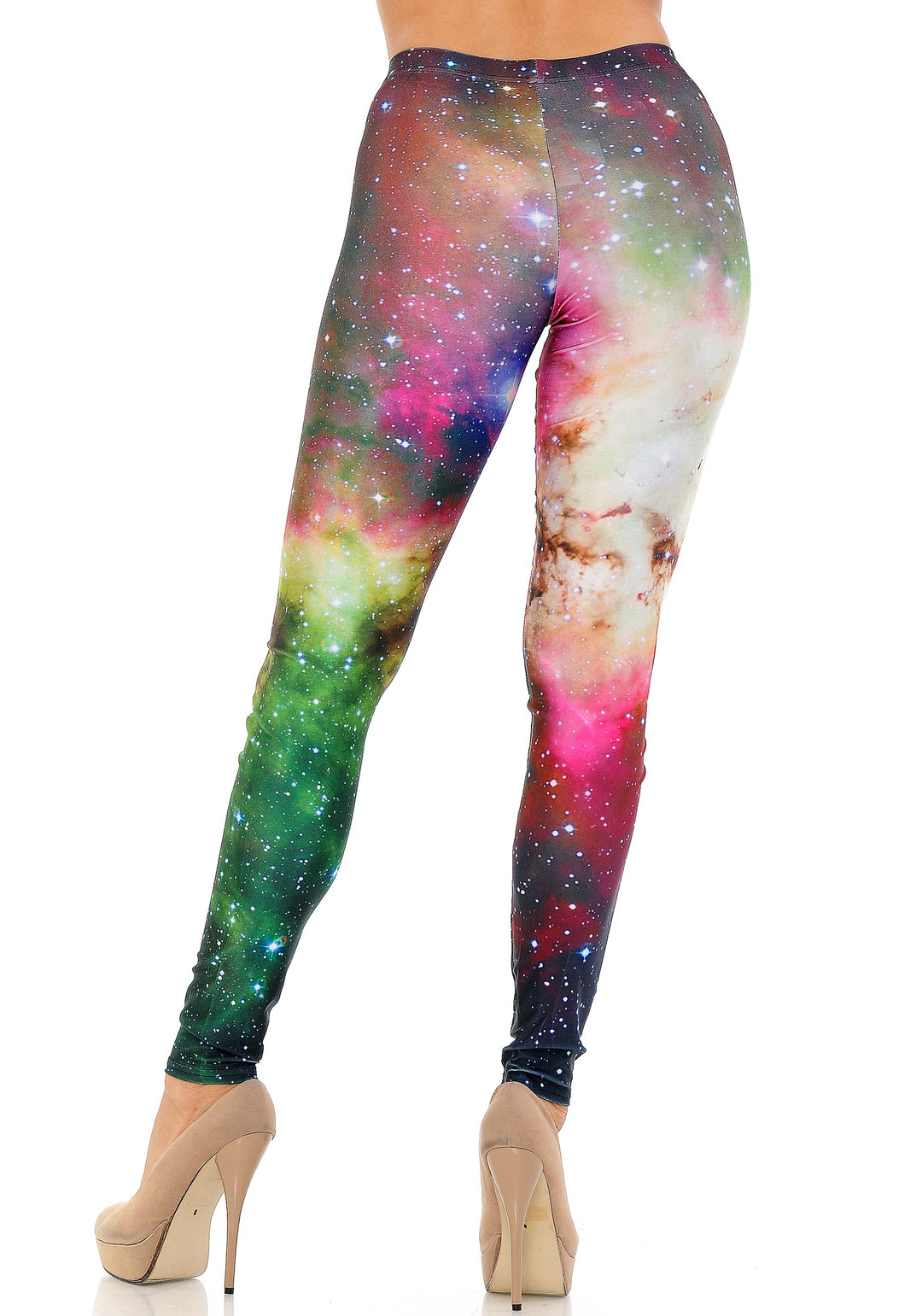 Graphic Print Lucid Nebula Galaxy Leggings
