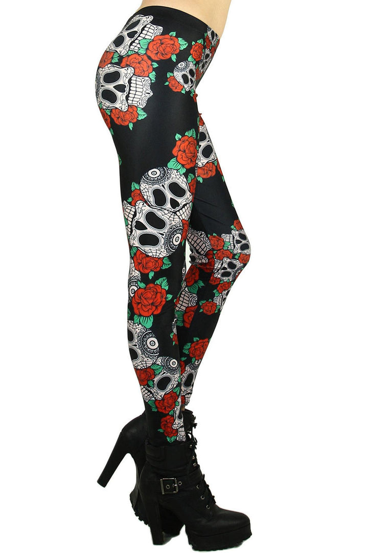 Premium Graphic Skull Leggings