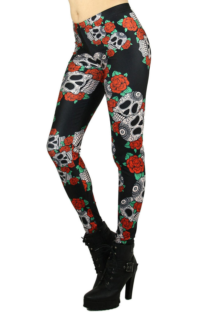 Premium Graphic Skull Leggings