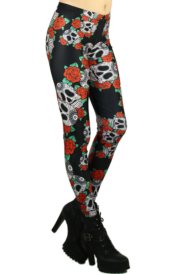 Premium Graphic Skull Leggings