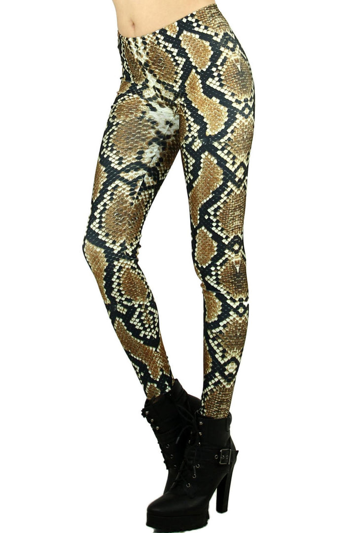 Graphic Printed Sexy Python Leggings