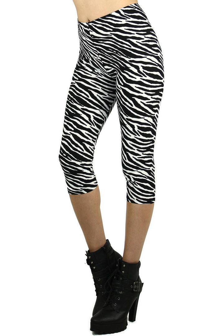 Buttery Smooth Zebra Print Capris