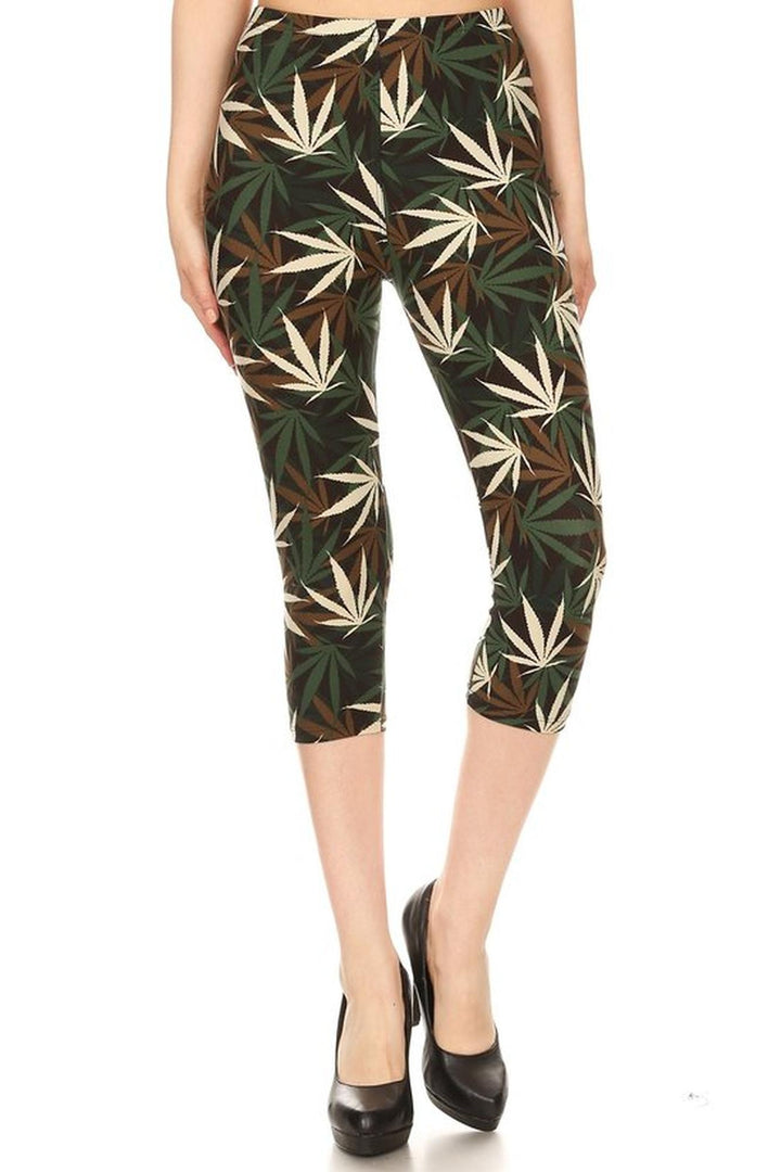 Buttery Smooth Earthen Marijuana Capris