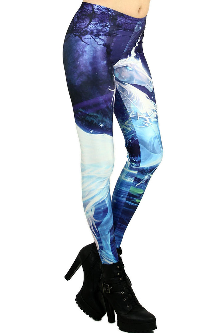 DP-1112KDK - Premium Graphic Leggings Coral Onesize