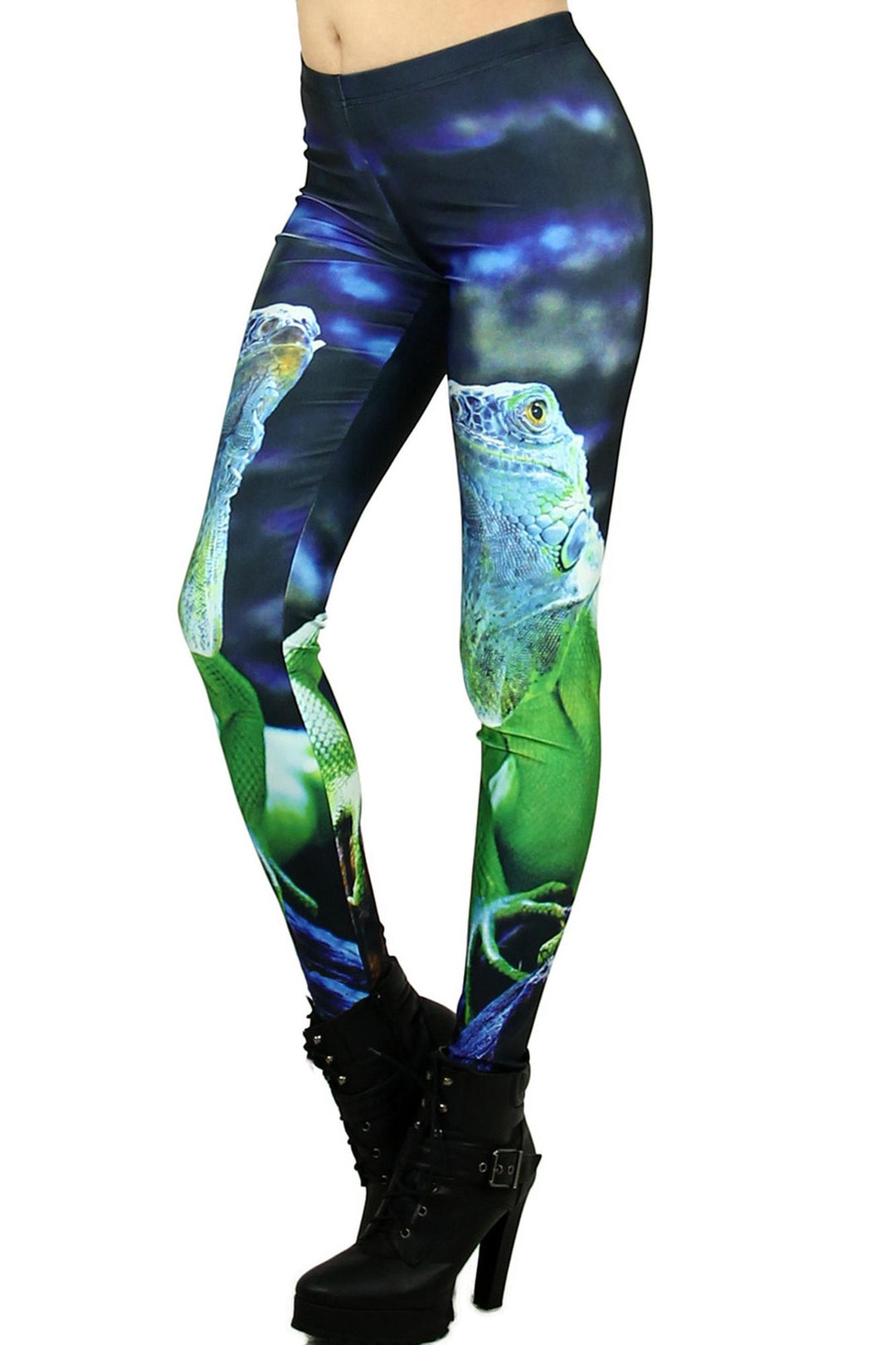 Premium Graphic Iguana Leggings