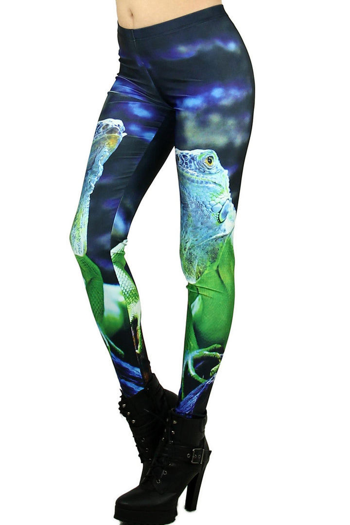 Premium Graphic Iguana Leggings