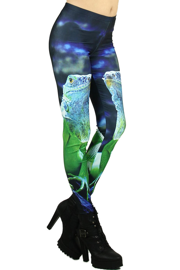 Premium Graphic Iguana Leggings