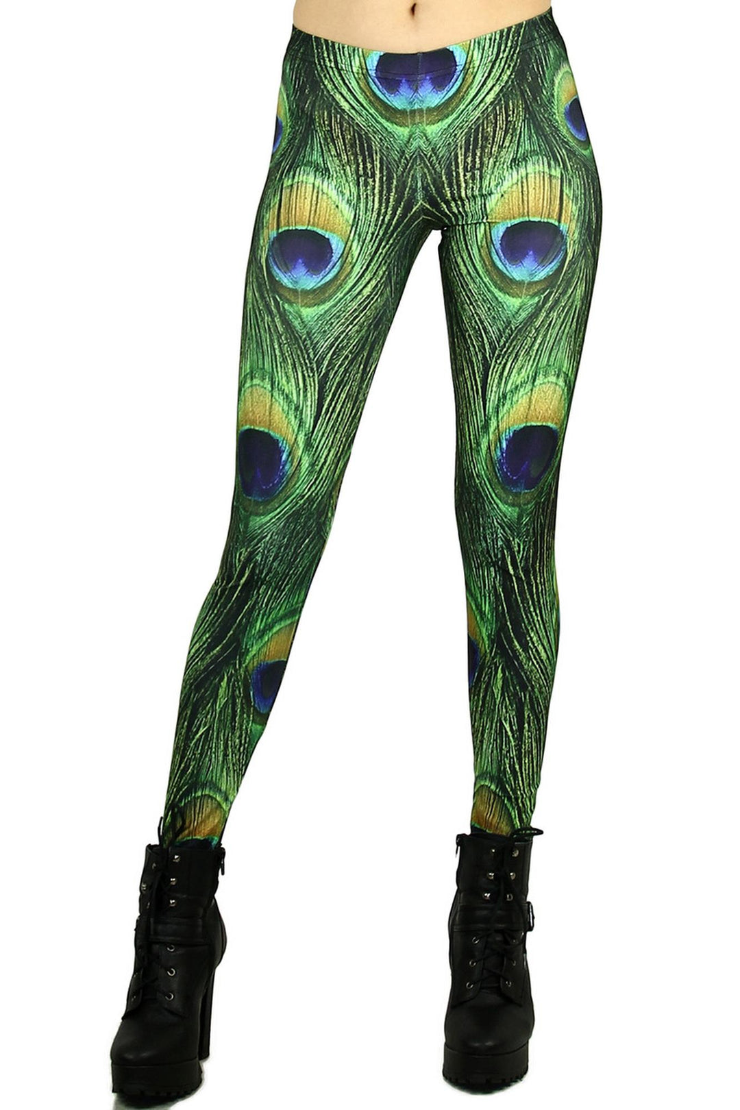 Premium Graphic Peacock Leggings