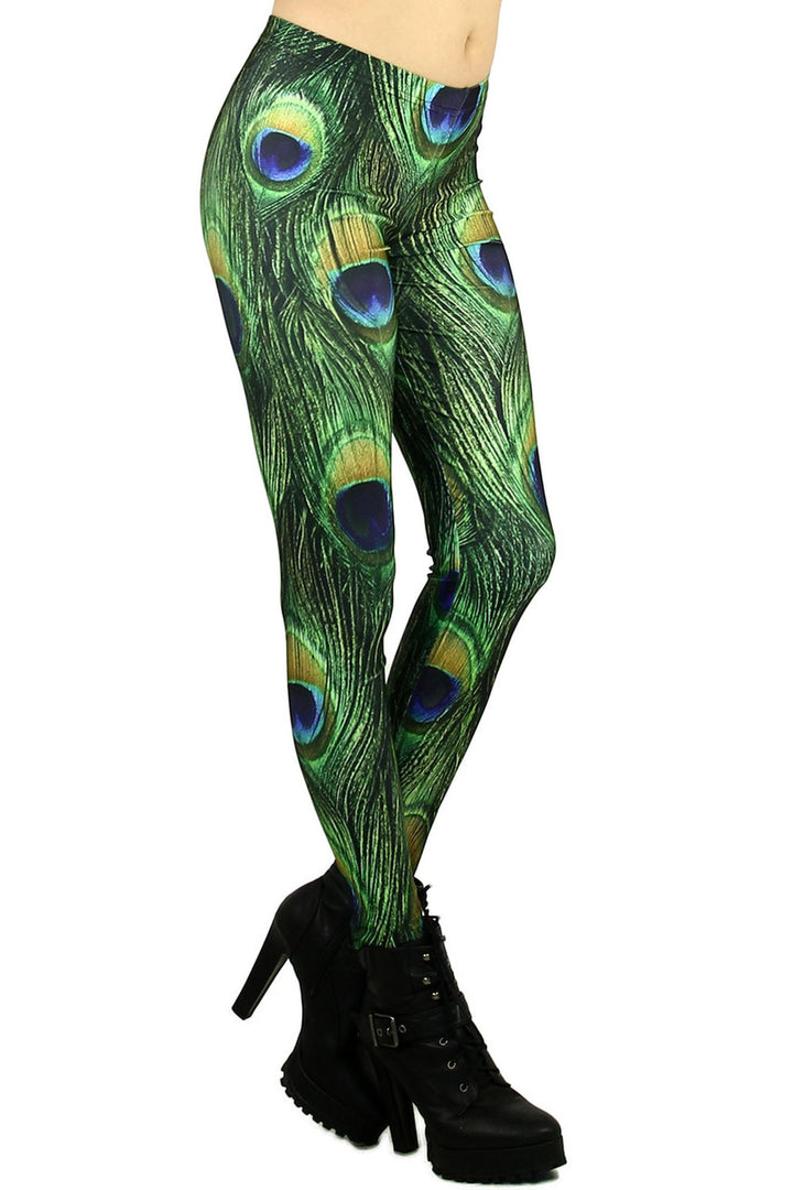 Premium Graphic Peacock Leggings