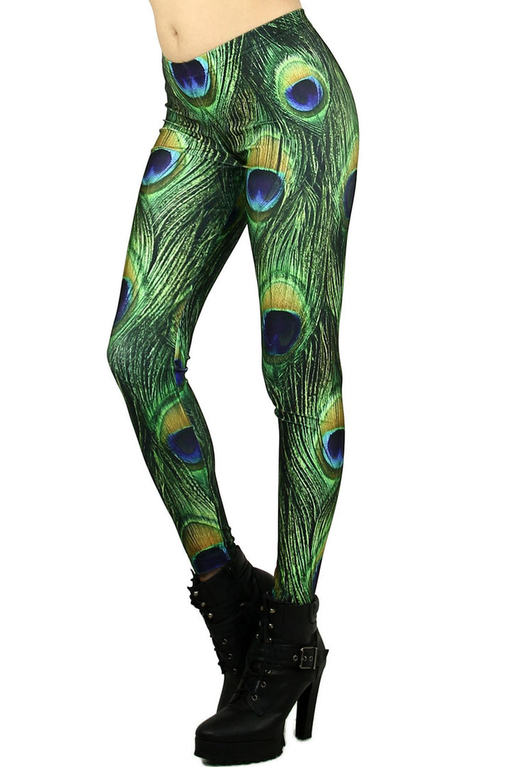 Premium Graphic Peacock Leggings