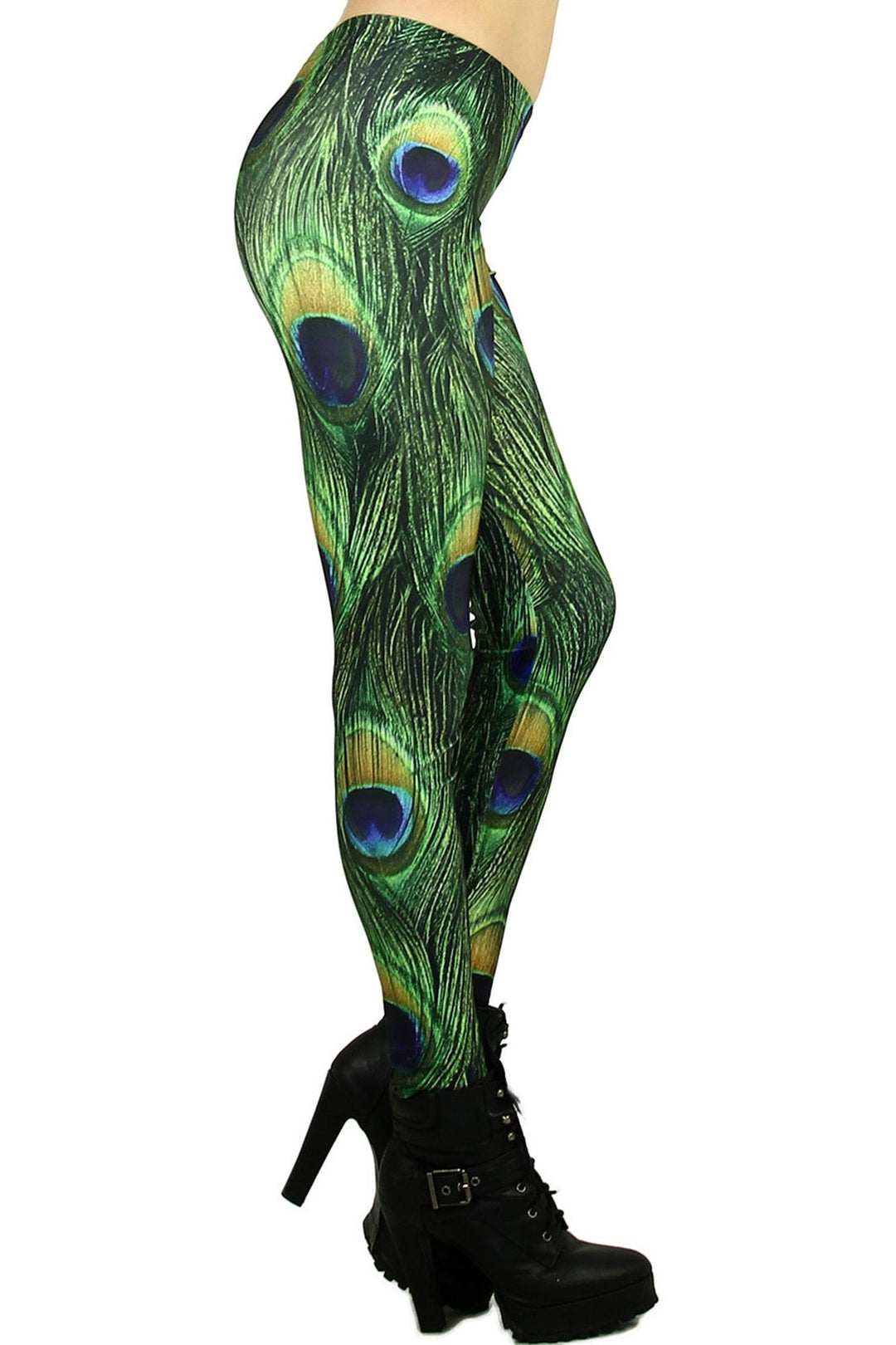 Premium Graphic Peacock Leggings
