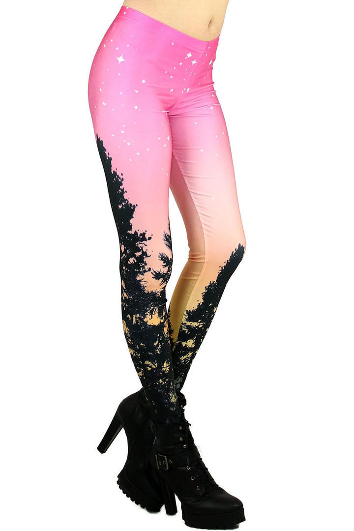 Premium Graphic Pink Horizon Leggings