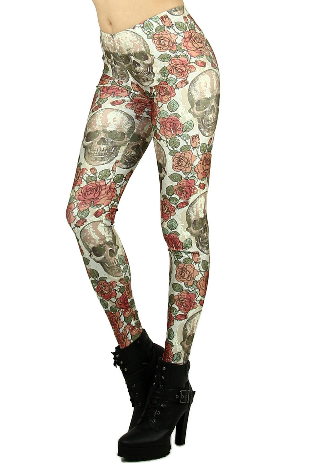 Premium Graphic Old Skull Leggings