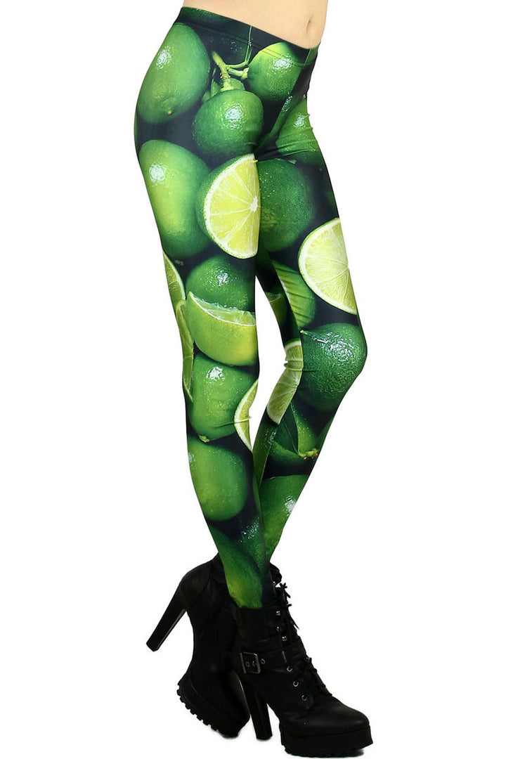 Premium Graphic Lime Leggings