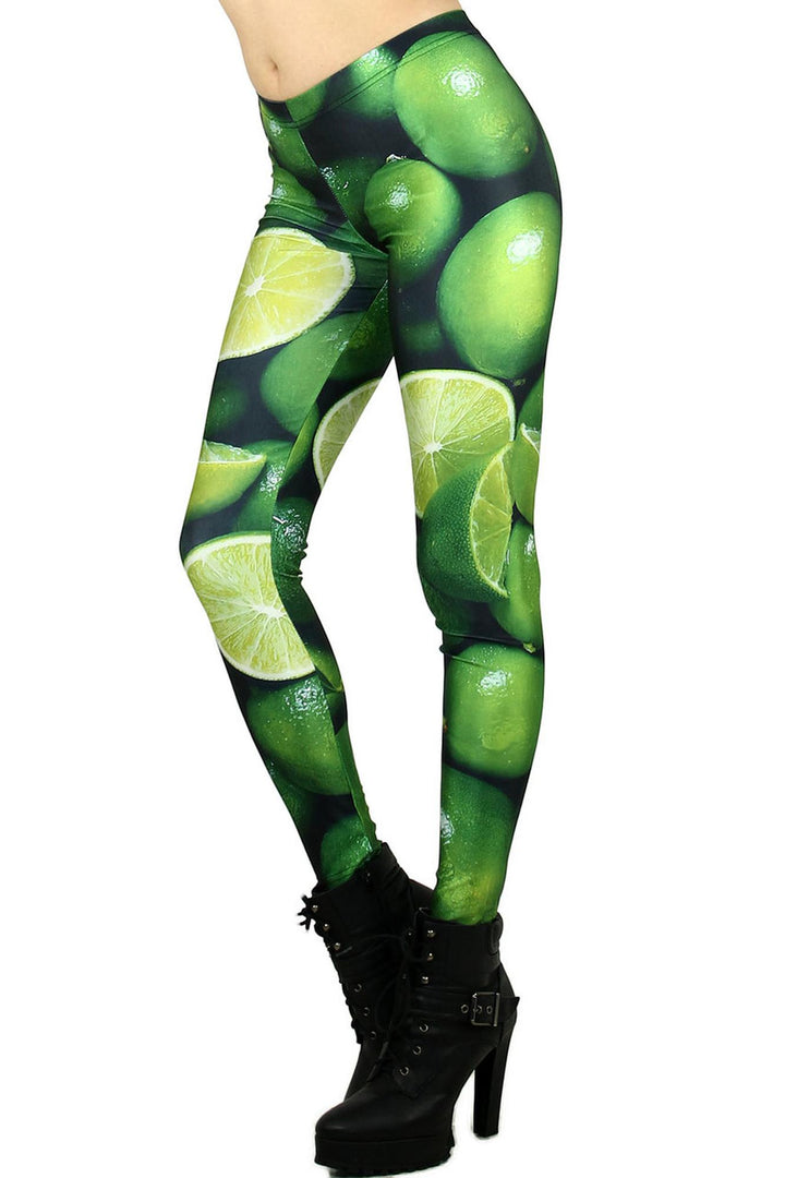 Premium Graphic Lime Leggings