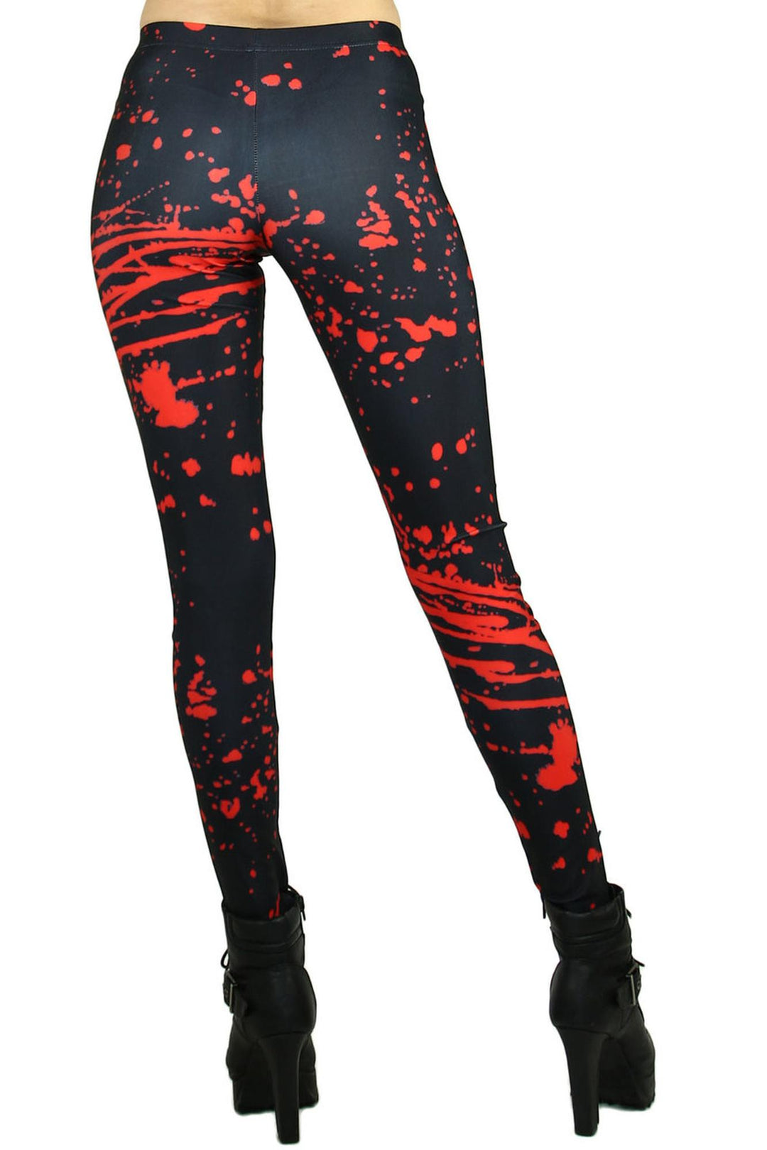 Premium Graphic Red Splatter Leggings