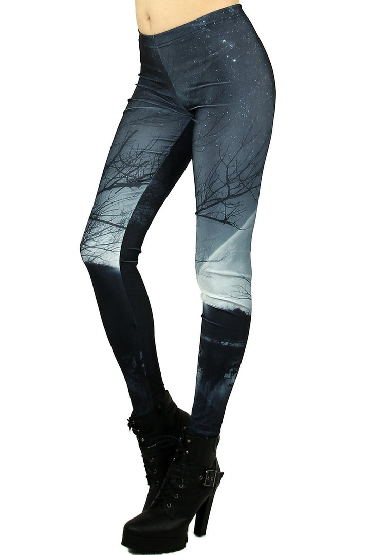 Premium Graphic Dark Forest Leggings