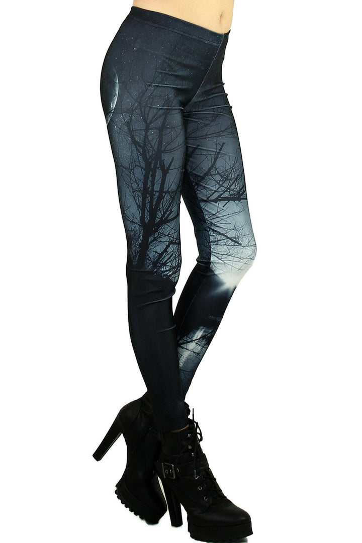 Premium Graphic Dark Forest Leggings