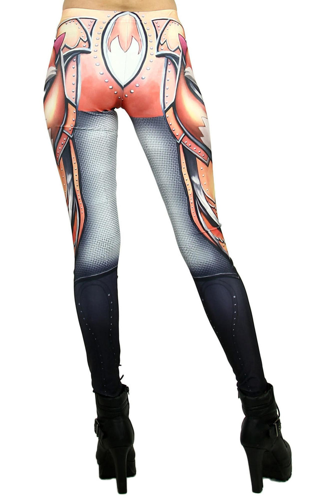 Graphic Printed Foxy Armor Leggings