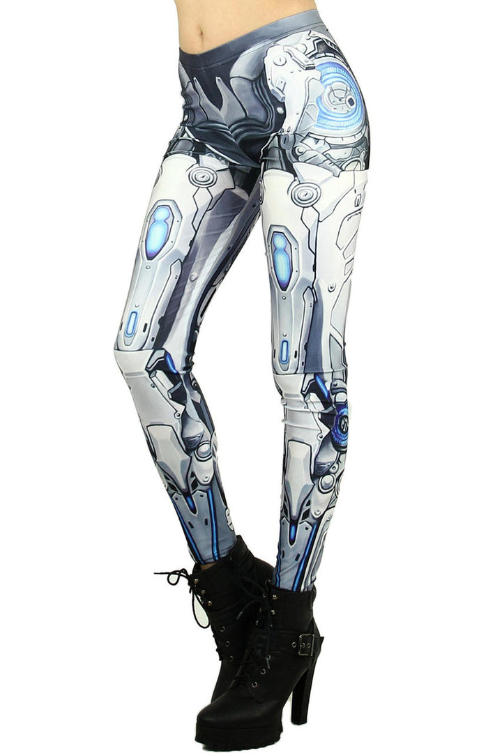 Graphic Print Cyborg Transformer Leggings