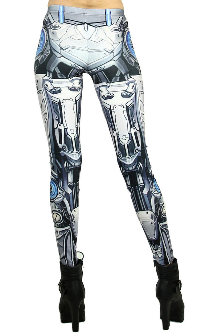 Graphic Print Cyborg Transformer Leggings