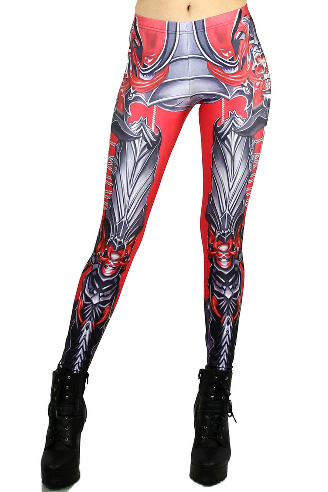 Premium Graphic Demon Armor Leggings