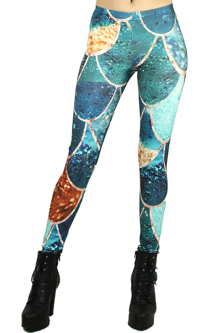 Graphic Print Abstract Nature Leggings