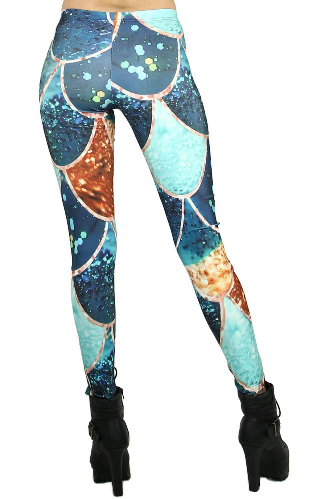 Graphic Print Abstract Nature Leggings