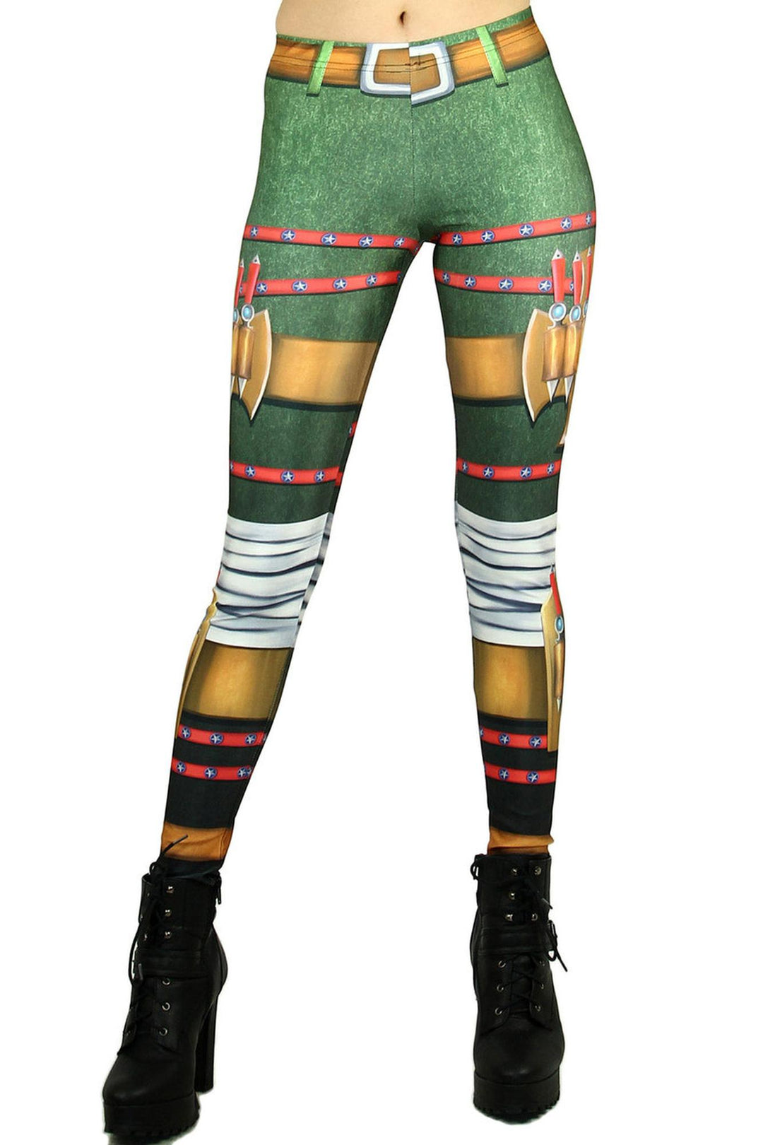 Graphic Print Combat Vixen Leggings