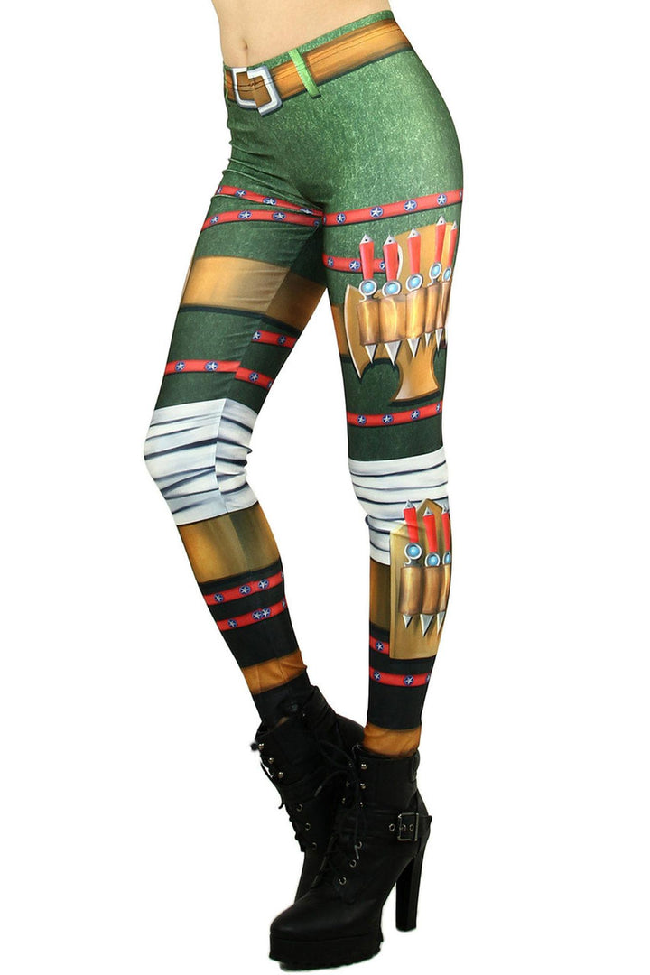 Graphic Print Combat Vixen Leggings