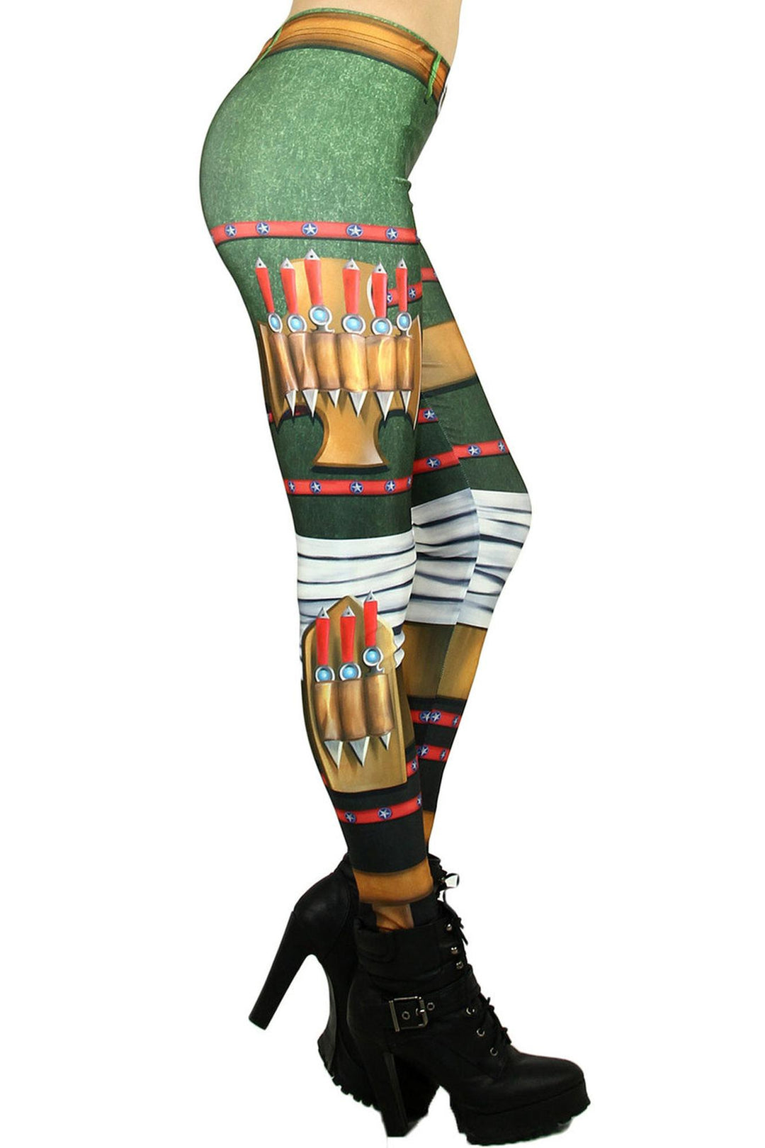 Graphic Print Combat Vixen Leggings