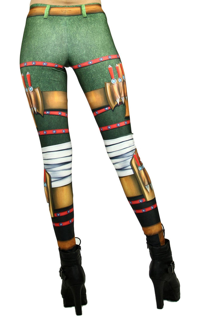 Graphic Print Combat Vixen Leggings