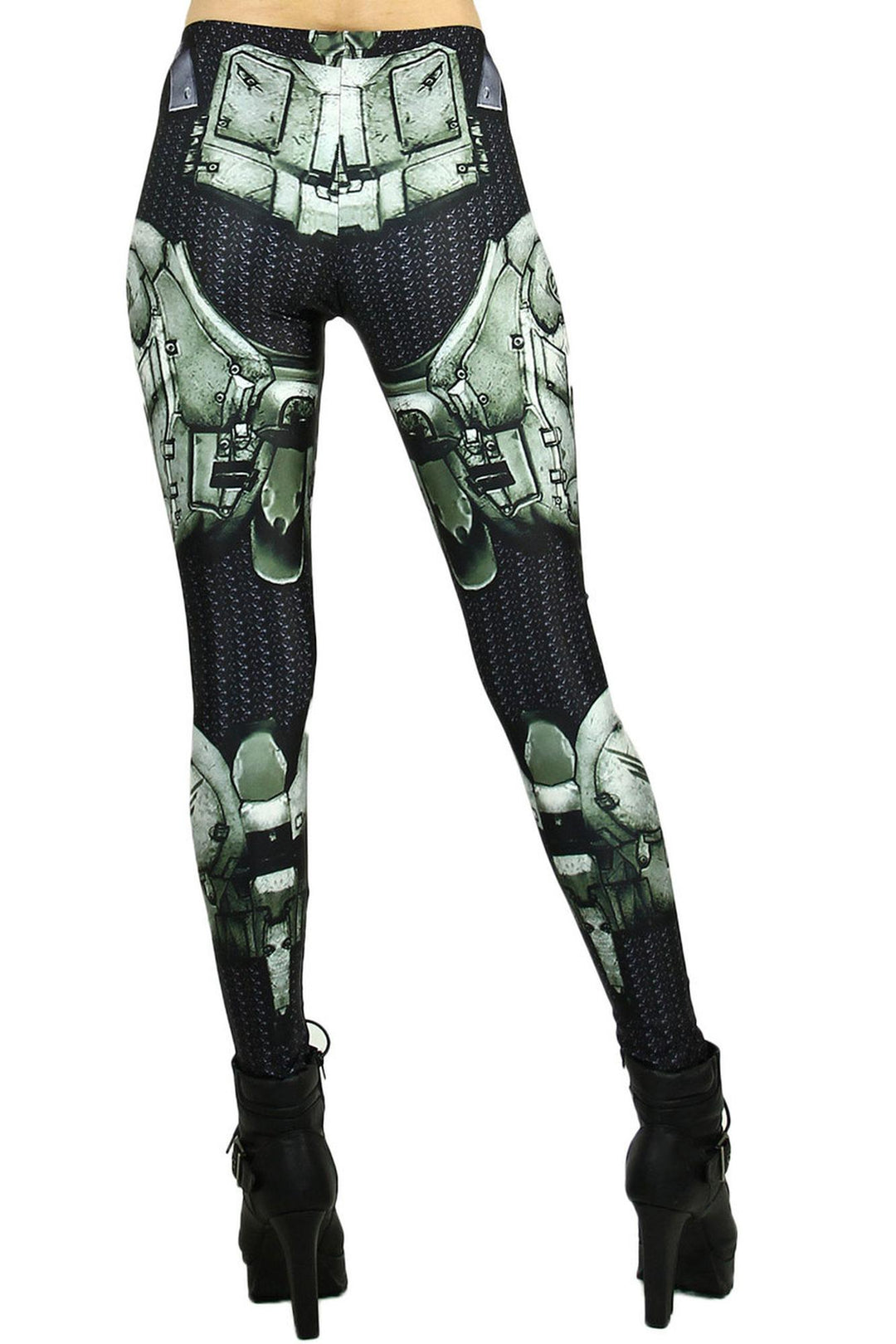 Premium Graphic Cyber Armor Bot Leggings