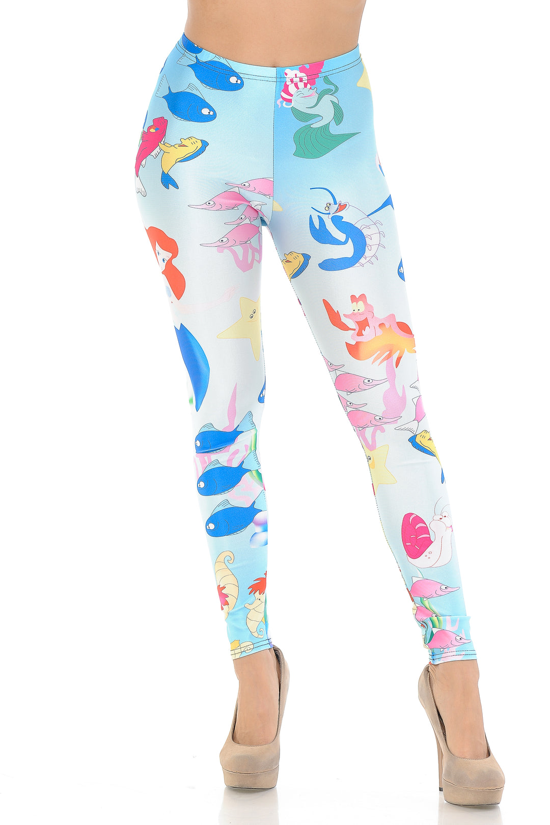 Graphic Printed Little Mermaid Ariel Leggings