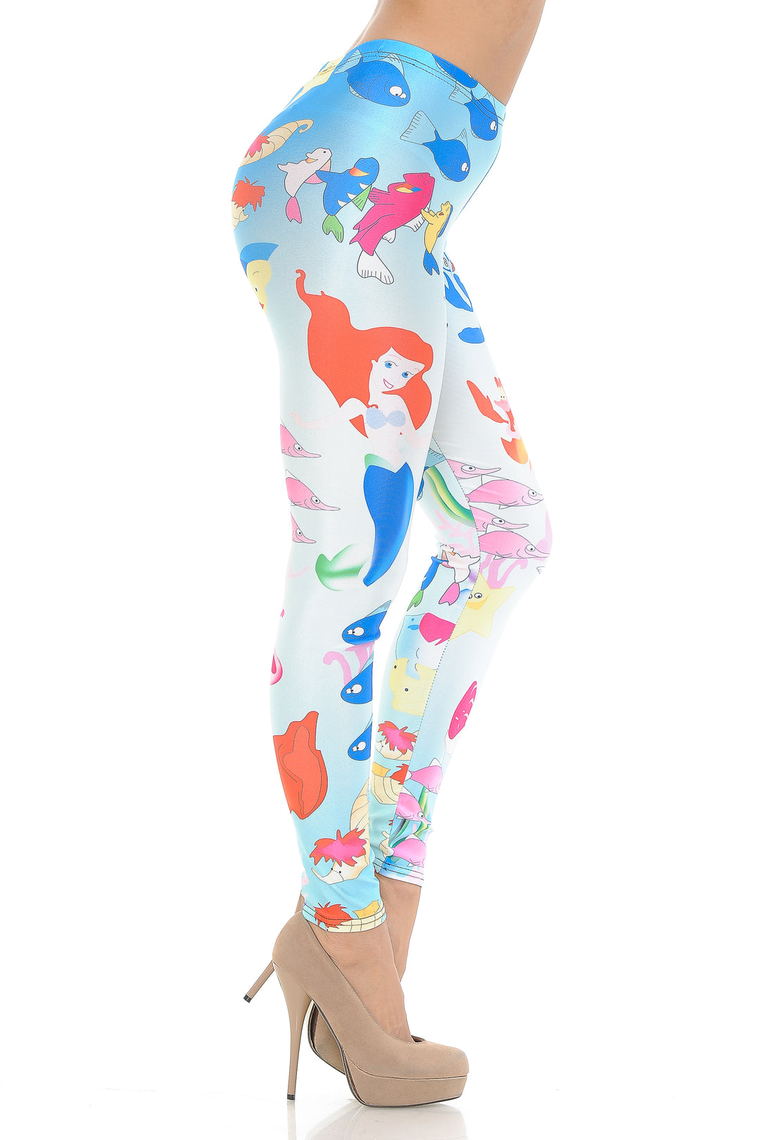 Graphic Printed Little Mermaid Ariel Leggings