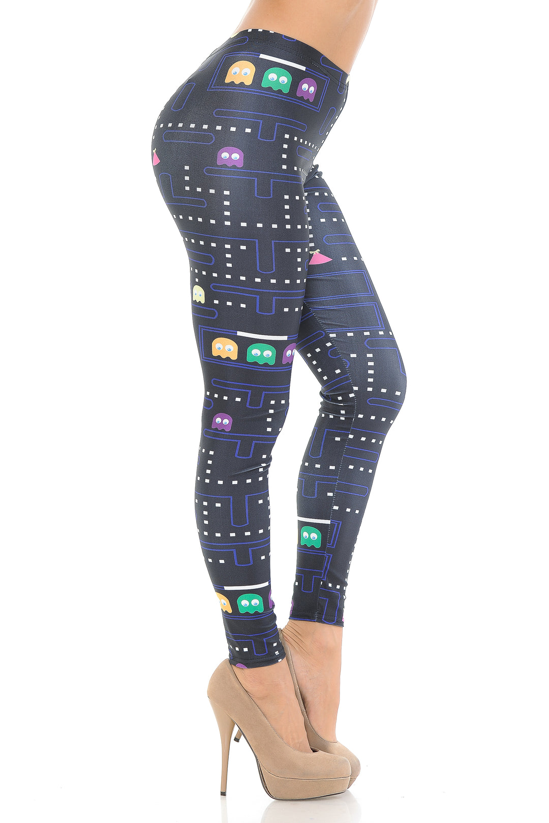 Graphic Printed Vintage Pacman Leggings
