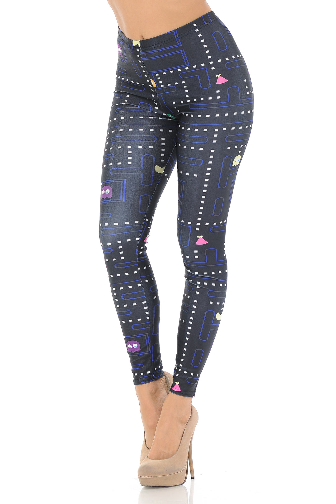 Graphic Printed Vintage Pacman Leggings