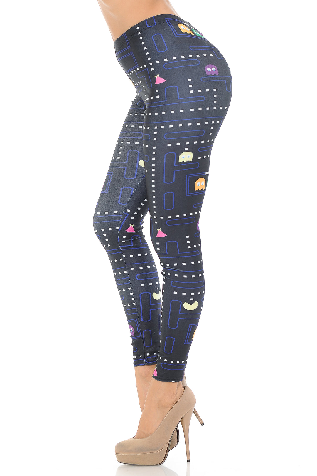 Graphic Printed Vintage Pacman Leggings