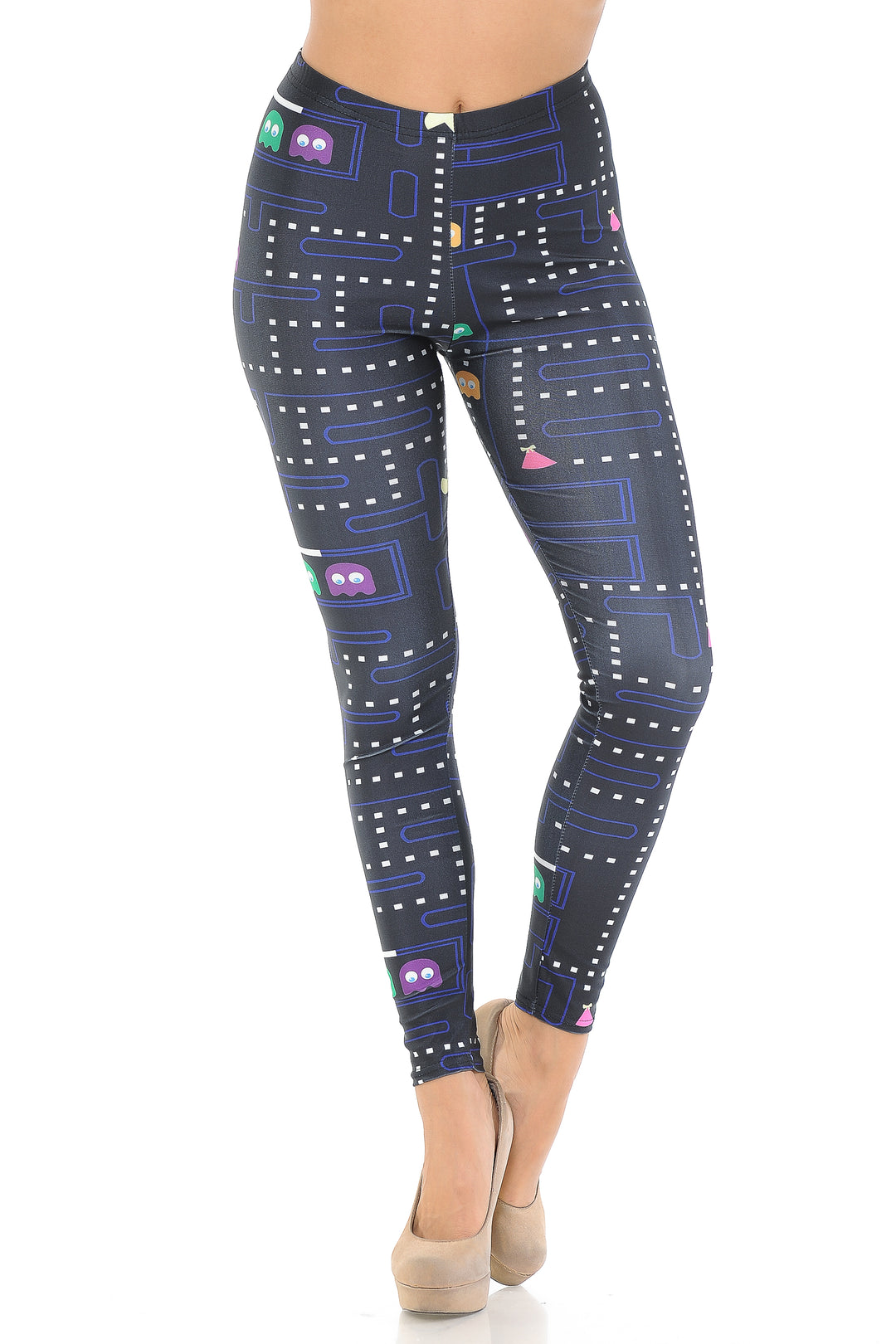 Graphic Printed Vintage Pacman Leggings