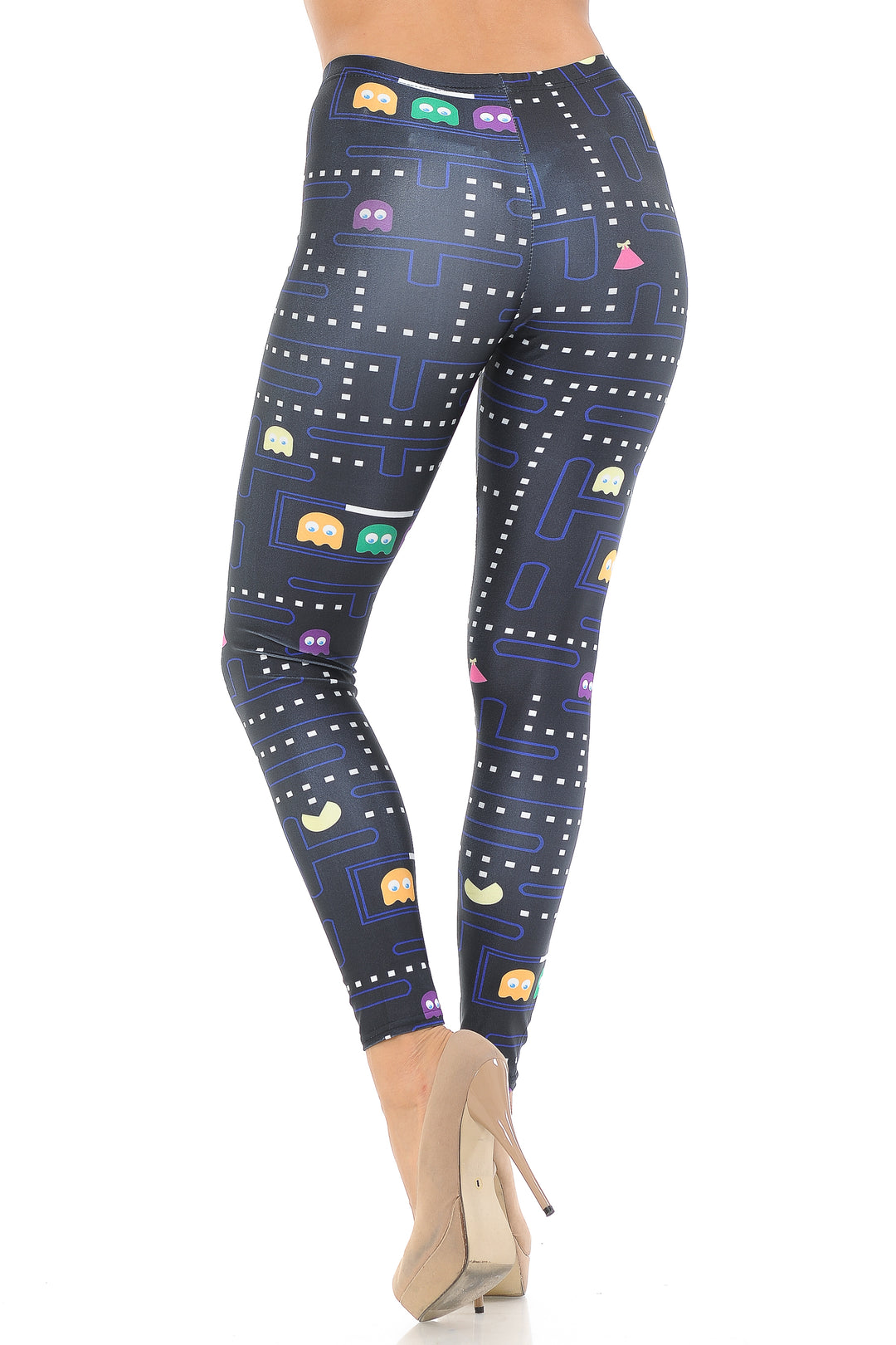Graphic Printed Vintage Pacman Leggings