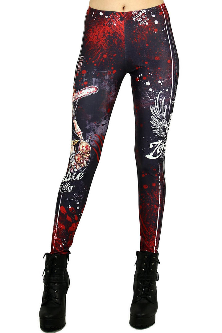 Graphic Zombie Killer Leggings