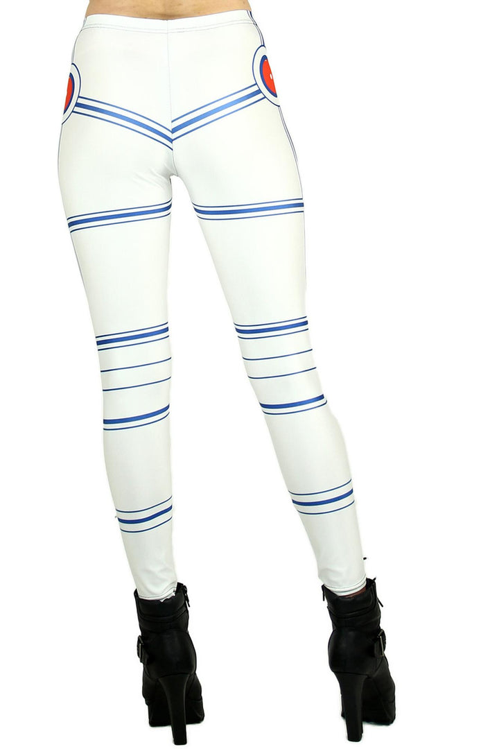 Graphic White Trooper Leggings