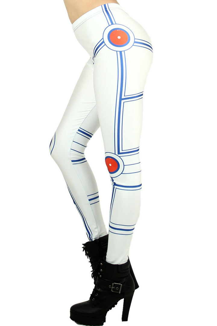 Graphic White Trooper Leggings