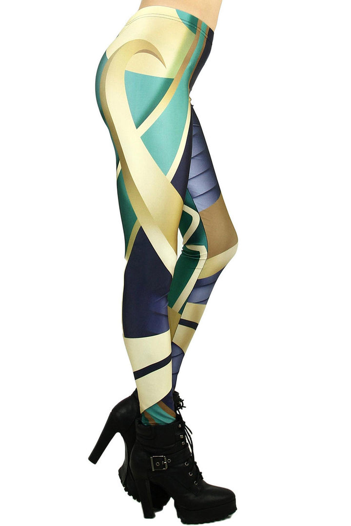 Graphic Print Natural Armor Leggings
