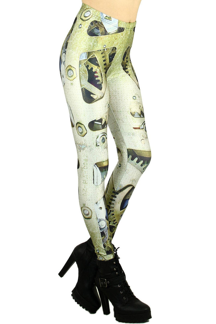 Graphic  Mechanical Leggings