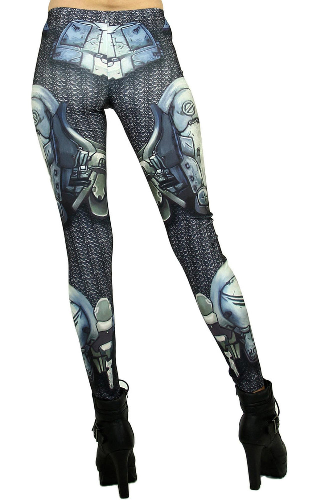 Graphic Robotic Armor Leggings 1