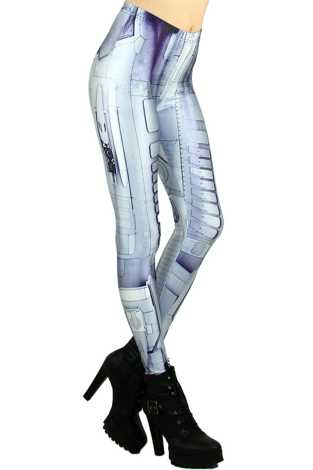 Graphic Print Android Leggings