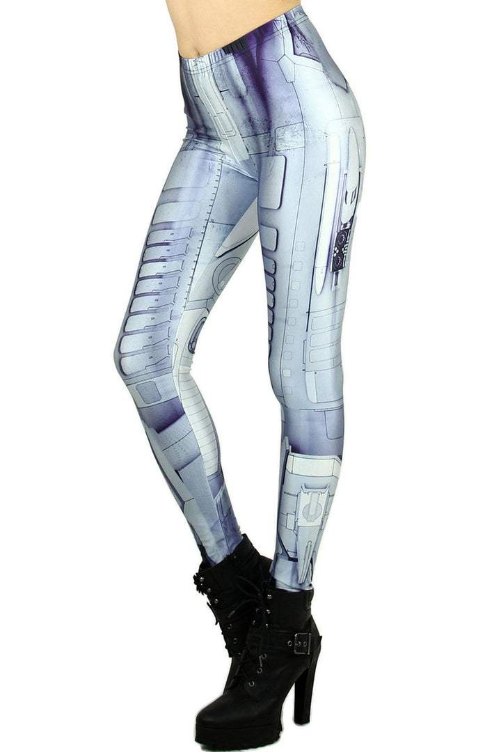 Graphic Print Android Leggings