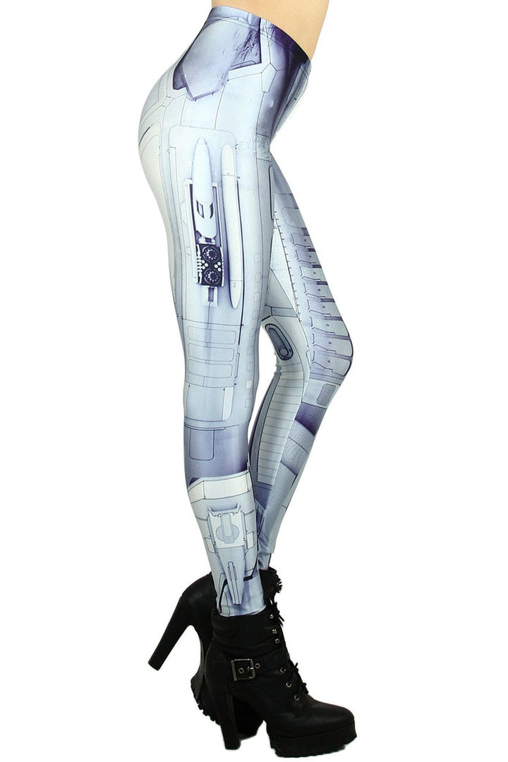 Graphic Print Android Leggings