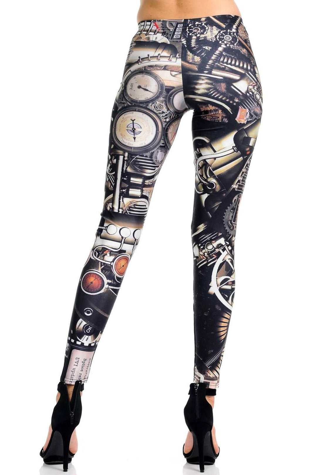 Premium Graphic Print Moxie Steampunk Leggings